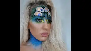 Peacock Inspired Makeup | AMC Eyeliner Gels
