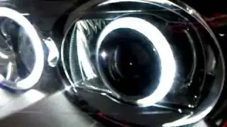 VOLVO S70 INSTALL BI-XENON PROJECTOR LENS ,CCFL
