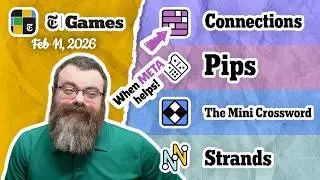 NYT Connections, Pips, Mini Crossword, and Strands | Feb 11, 2026