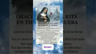 🙌Oraci&oacute;n de Santa Rita #amor #oracionescristianas #frases #sanaciones #fe #paz