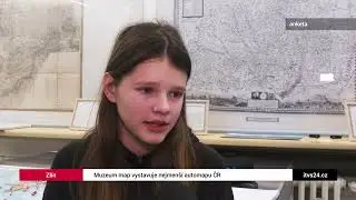 Televize TVS, Muzeum map vystavuje nejmenší automapu ČR, reportáž o Muzeu map Zlín