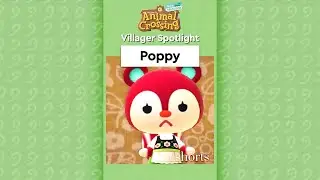 Poppy - Reactions, Gift guide, House & Bio | ACNH Villager Spotlight | #shorts