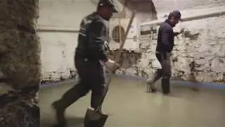 Format Paysage - Coulage dalle en b&eacute;ton souterraine