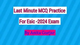 Quick Revision For ESIC Nursing Exam ! Last Minute MCQ Session !