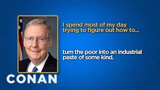 Celebrity Survey: Mitch McConnell, Melania Trump Edition | CONAN on TBS