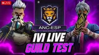 FREE FIRE LIVE GUILD TEST+STREAK MATCHES | CAN YOU JOIN ☠️ ANC-ESP ⁉️