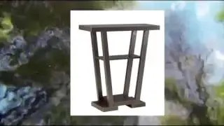 Convenience Concepts 121399 Modern Newport V Console Table