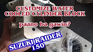 customized water cooled block (suzuki Raider 150)