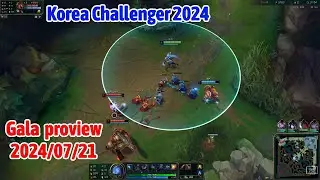 Gala proview 2024/07/21 ashe jhin brand Korea challenger | LNG Gala 第一视角
