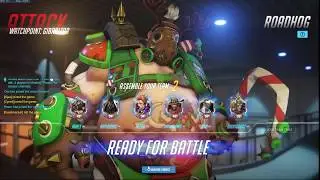 Roadhog Reindeer gameplay (overwatch)