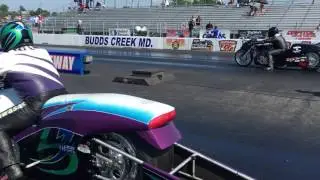 Kawasaki KZ Dragbike vs FBR Shop Atak Suzuki Hayabusa Dragbike