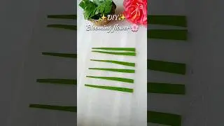 DIY Beautiful Blooming Flower 🌺 | #shorts #craft #shortsviral