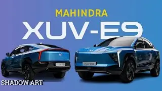 Mahindra BE9 Electric Car Drawing | Futuristic Electric Car Sketch | Shadow Art