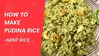 Pudina Rice recipe | Mint rice | Green rice recipe | Corridor rice | Easy rice recipes |Home made