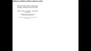 HEDS | Solving the Many-Electron Schrödinger Equation with Deep Neural Networks