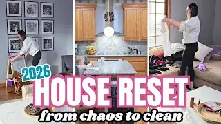 Clean with me 2026 / House Reset / Chaos to Clean / Organize Declutter / Cleaning Motivation 