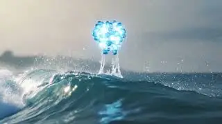 Breath of water (visual poem about light and water)