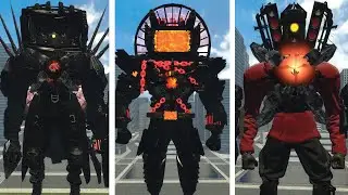 Astrol hydra titan vs All multiverse man,tvman, speakerman ! Minecraft mod battle