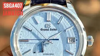 Grand Seiko Spring Drive SBGA407 Blue Snowflake l Jawatch