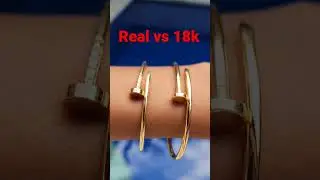 Cartier JUC Real vs 18k #cartier #cartierjusteunclou