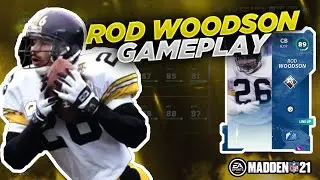89 LEGEND ROD WOODSON GAMEPLAY! MADDEN 21 ULTIMATE TEAM LEGENDS