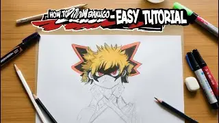 &ordm;How to Draw Bakugo 🔥 Step by Step Anime Drawing Tutorial