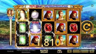 Relax Gaming - Triple Double Da Vinci Diamonds - Gameplay Demo