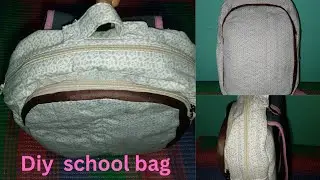 How to sew a homemade school bag easily! school backpack making ✂️✂️✂️