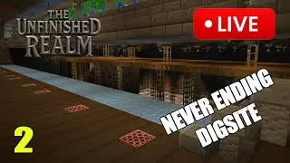 🔥 LIVE: Expanding the Great Map Room! | Massive Underground Dig &ndash;  The Unfinished Realm SMP 🔥 (pt.2)
