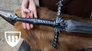 Forging the House of the Dragon longsword, part 5, sculpting the guard.