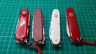 Victorinox Compact, Climber, Evo 14 and Pioneer X Comparison.