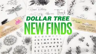 NEW Dollar Tree Crafter's Square Clear Stamps What's New Wednesday