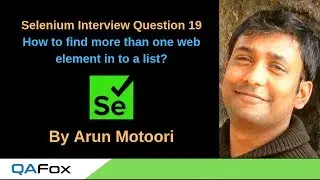 Selenium Interview Question 19 - How to find more than one web element in to a list?