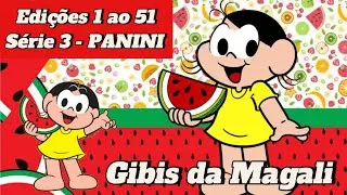 Gibis da Magali Edi&ccedil;&otilde;es 1 ao 51 S&eacute;rie 3 - Todas capas da Magali