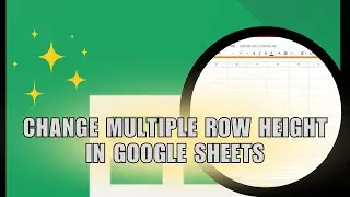 💥 QUICK: How to change multiple row height in google sheets app | Step by Step