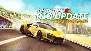 Asphalt 8 Rio Update - New Cars & Stats