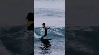 Rainy Conditions Always The Best - Longboard Surfing 🇲🇦 #morocco #casablanca #darbouazza #beach