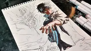 YUTA OKKOTSU Drawing Timelapse 🔥 | Jujutsu Kaisen Fan Art