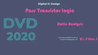 Pass Transistor Static analysis