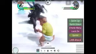 Fighting as sinclair and rgb godzilla