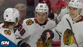 Blackhawks' Bedard Shows Off Wicked Release With Early Goal