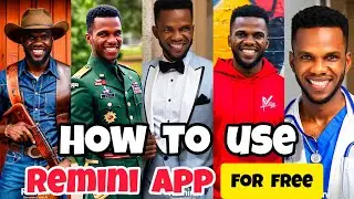 How To Use Remini App For FREE | Generate AI Images On REMINI For FREE | Remini App Tutorial