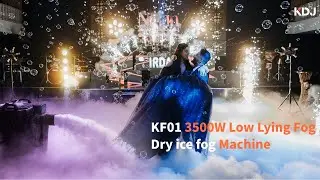 KDJ KF01 3500W Nimbus Low Lying Fog Dry ice fog Machine