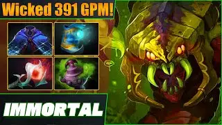 Immortal Venomancer Soft Support Jaw-dropping 391 GPM! Dota 2 DotaPulse Highlight Gameplay