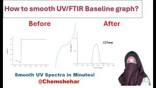 How to smooth UV/FTIR/XRD baseline graph?