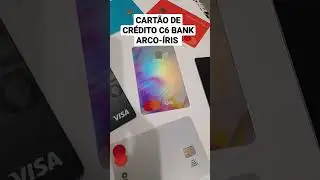 CART&Atilde;O DE CR&Eacute;DITO C6 BANK ARCO-&Iacute;RIS ( RAINBOW ) // DIEGO PINHEIRO #shorts #c6bank #cartaodecredito