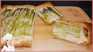 TARTA DE ESPARRAGOS Y QUESO 🥧🧀ASPARAGUS AND CHEESE TART🥧🧀