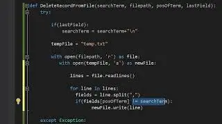 How to Delete a Record From a File With Python