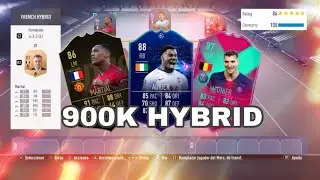 INCREDIBLE 900K HYBRID WITH UCL LIVE AURIER!! FIFA 19 SQUAD BUILDER