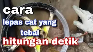 How to remove layered motorcycle wheel paint || MANG MUL TIPS